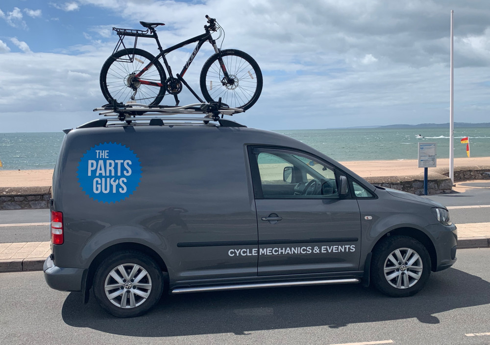 The Parts Guys van on Exmouth seafront (The Parts Guys)