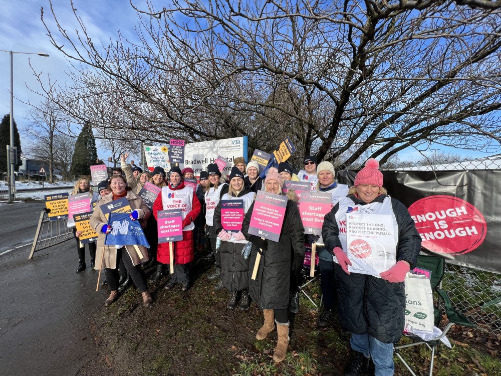 Bradwell nurses strike (Richard Price).