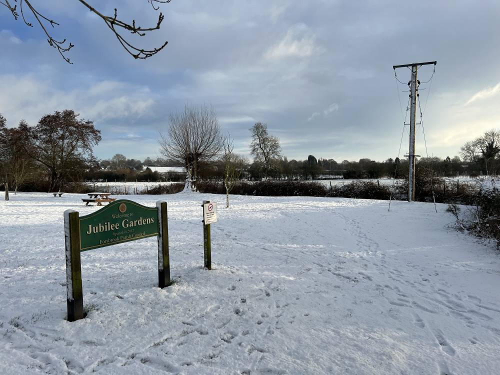 Blythe Bridge in the snow (Sarah Garner).