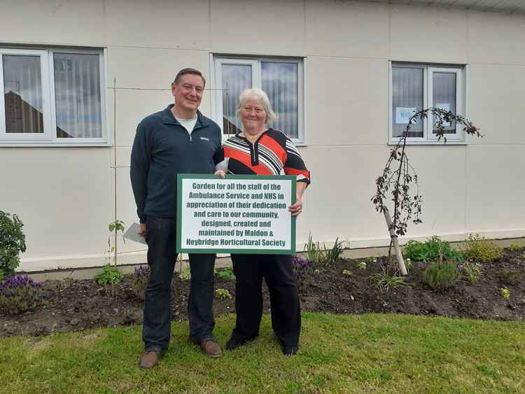 Shaun and Carol McCafferty at the newly planted garden. You can scroll through more pictures here.