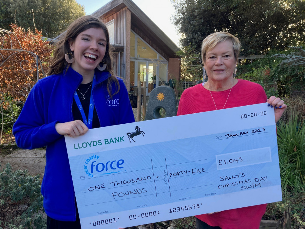 FORCE fundraising officer Chloe Richardson with Sally Shannon, right (FORCE Cancer Charity)