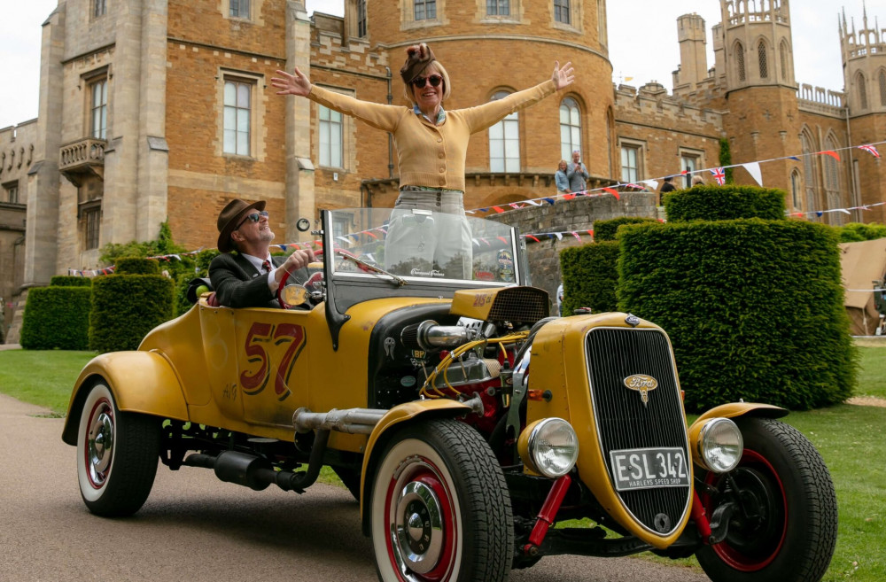 Classic car at Belvoir