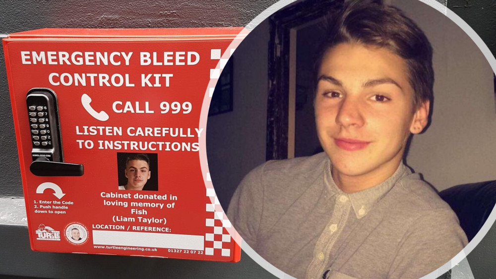 Lifesaving bleed control kits have been set up throughout Essex in memory of Liam Taylor, who was brutally stabbed aged 19. (Photos: Liam Taylor Legacy)