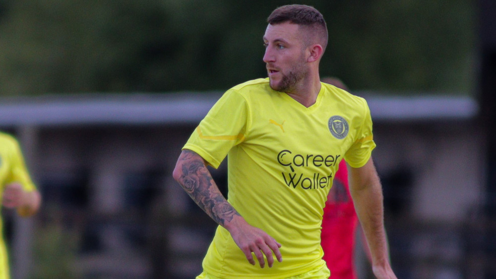 Bradley Carroll playing for Lancaster City FC (Phil Dawson).