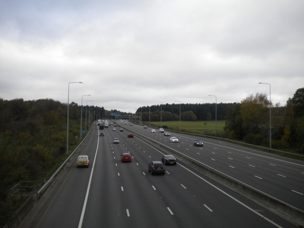 Police have confirmed that they have put a public spaces protection order (PSPO) in place at Junction 27 of the M1 near Hucknall. Pictured: M1 west of Hucknall. cc-by-sa/2.0 - © Richard Vince - geograph.org.uk/p/5603255