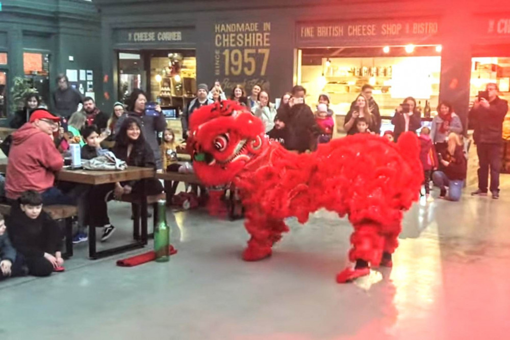 Crewe Market Hall hosted Chinese New Year Celebrations on Sunday (January 22) - with support from Noodle Gurus (Crewe Nub News).