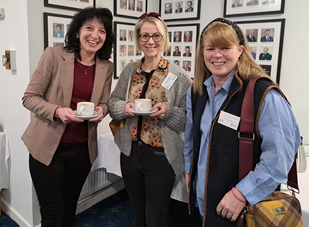 Somerset Chamber Chief Executive, Emma Rawlings, Katie Parrington, of Singer Instruments and Tracey Ashford, of Young Enterprise.
