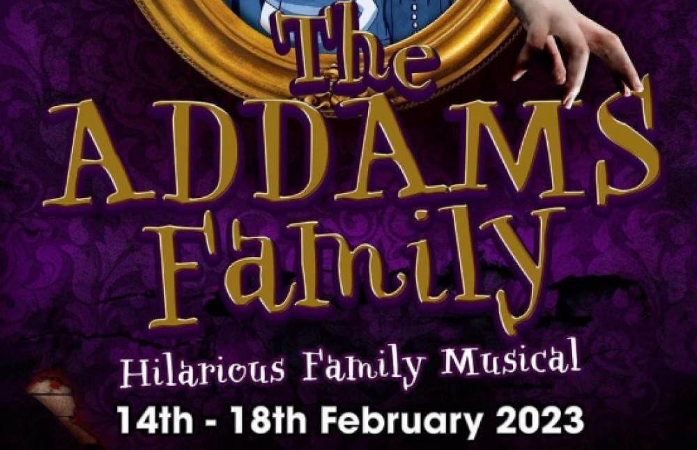 The Addams Family poster (Credit: The Honiton Community Theatre Company) 