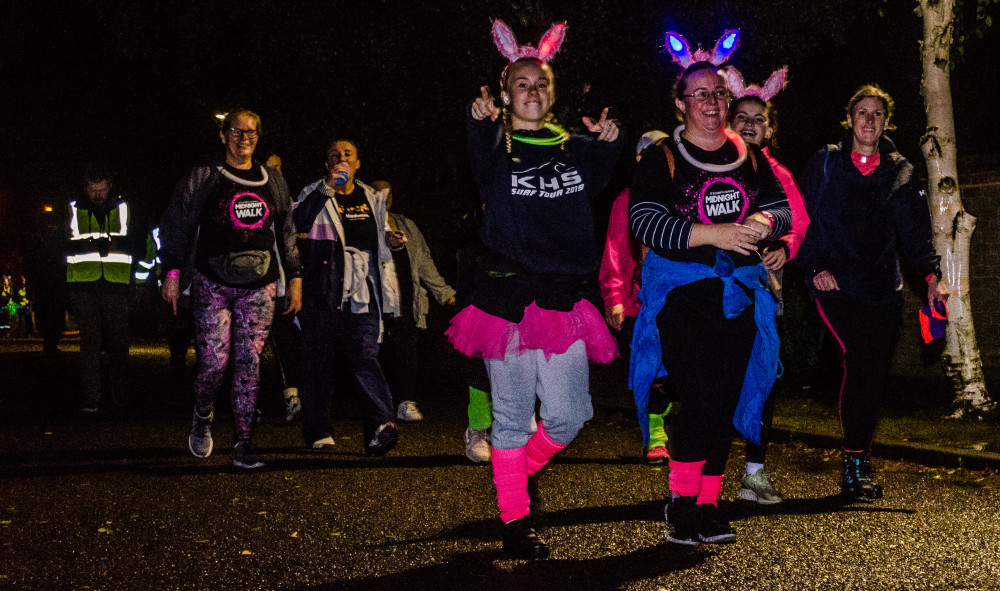 Midnight Walk fun for a good cause (Picture: Nikki Hewes)