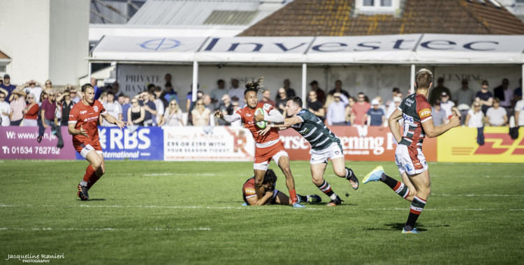London Scottish missed a last minute kick to lose against Jersey Reds. Photo: Markjerseyreds.