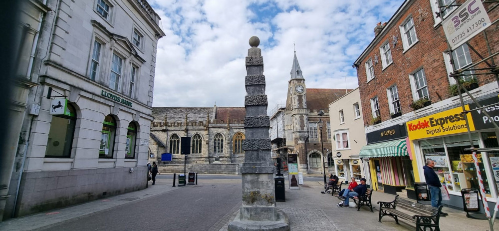 The Town Pump/Cornhill area where plans have been drawn up to encourage more visitors into the own centre