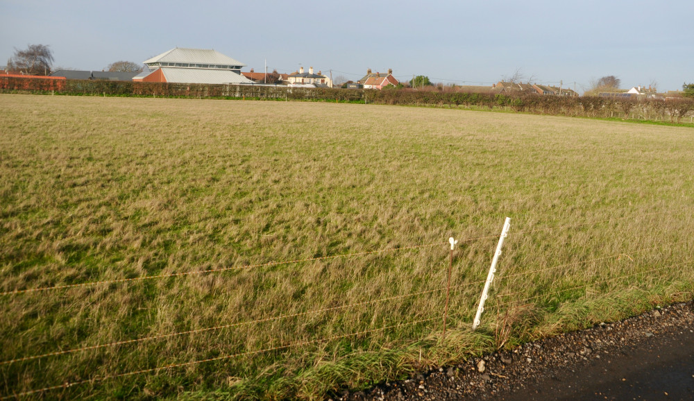 Meadow between Rose Farm and village hall