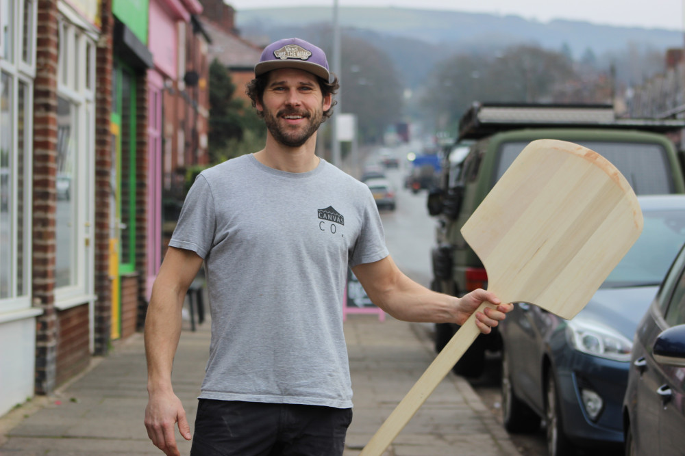 Originally from Cheadle Hulme, Tom Higgins is now based in Bollington, and is turning his mobile pizza business into a restaurant. (Image - Alexander Greensmith / Macclesfield Nub News)