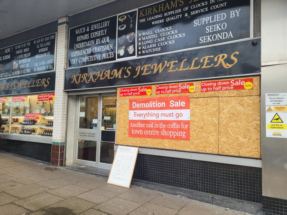 Kirkham's Jewellers, Merrial Street, Newcastle-under-Lyme (Jonathan Sutton).