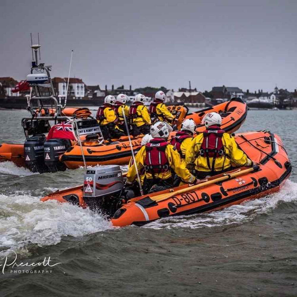 The Burnham-on-Crouch crews went quickly to the rescue