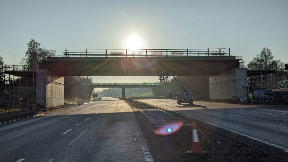 The £38 million works at the Stoneleigh Junction will see a new roundabout built (Image via National Highways)