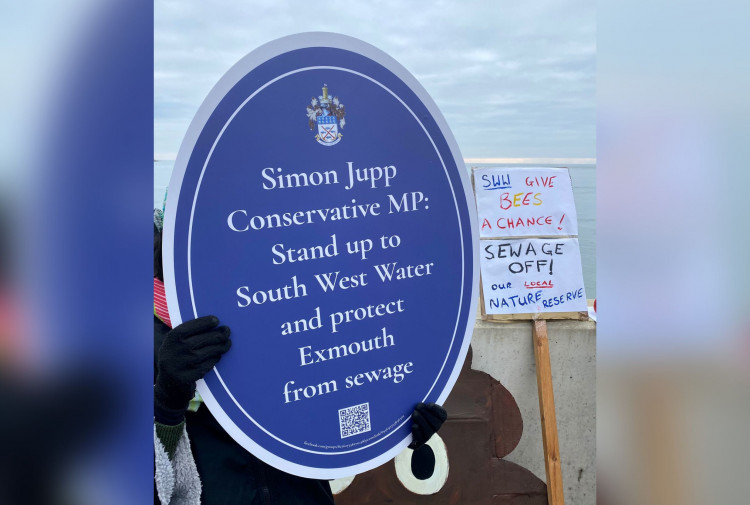 'Blue plaque' sign from protest (Paula Fernley Photography)
