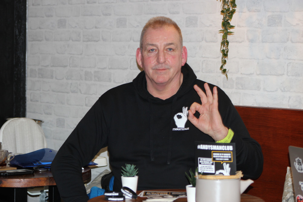 Paul Clayton is one of three facilitators who help run the new ANDYSMANCLUB Macclesfield meetings. (Image - Alexander Greensmith / Macclesfield Nub News) 