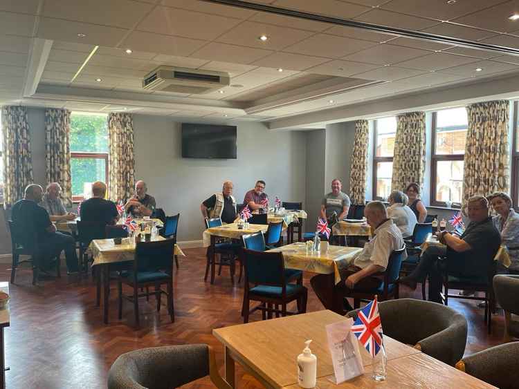 Club members enjoy the Armed Forces Day breakfast at Maldon's Constitutional Club