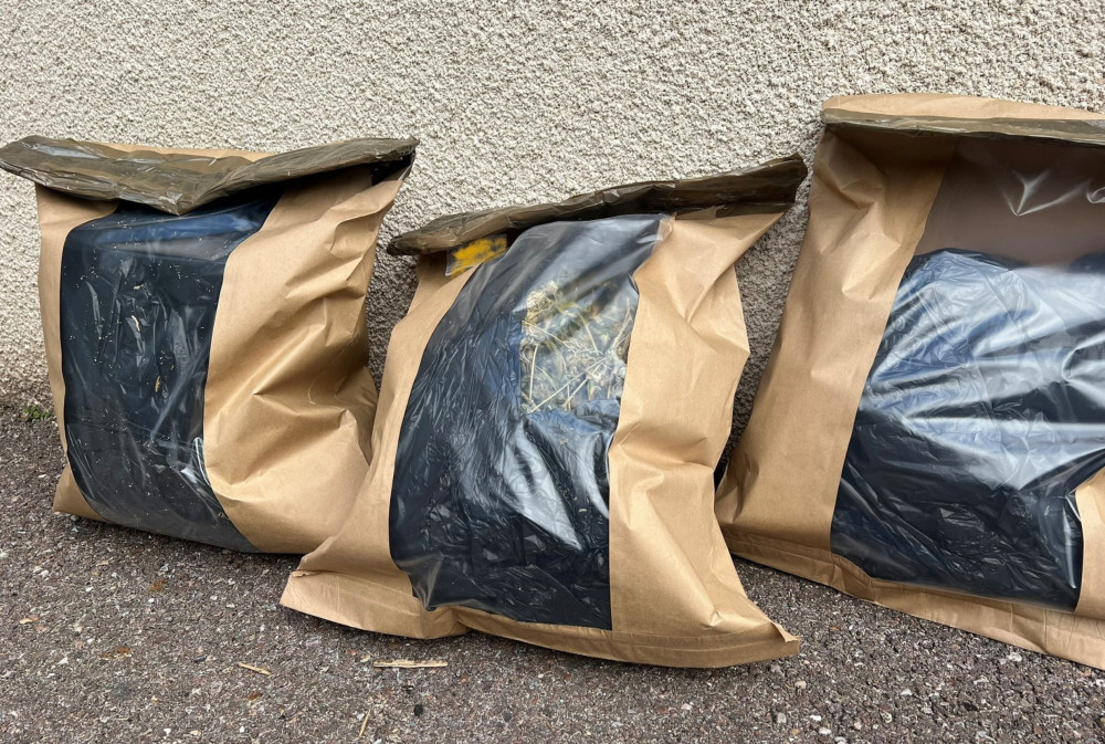 Officers seized the class B drug for destruction (Devon and Cornwall Police)
