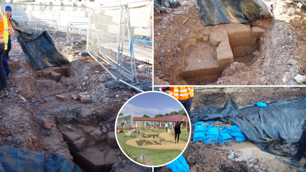 More archaeological discoveries have been revealed at Abbey Fields leisure centre (Images by James Smith and WDC)