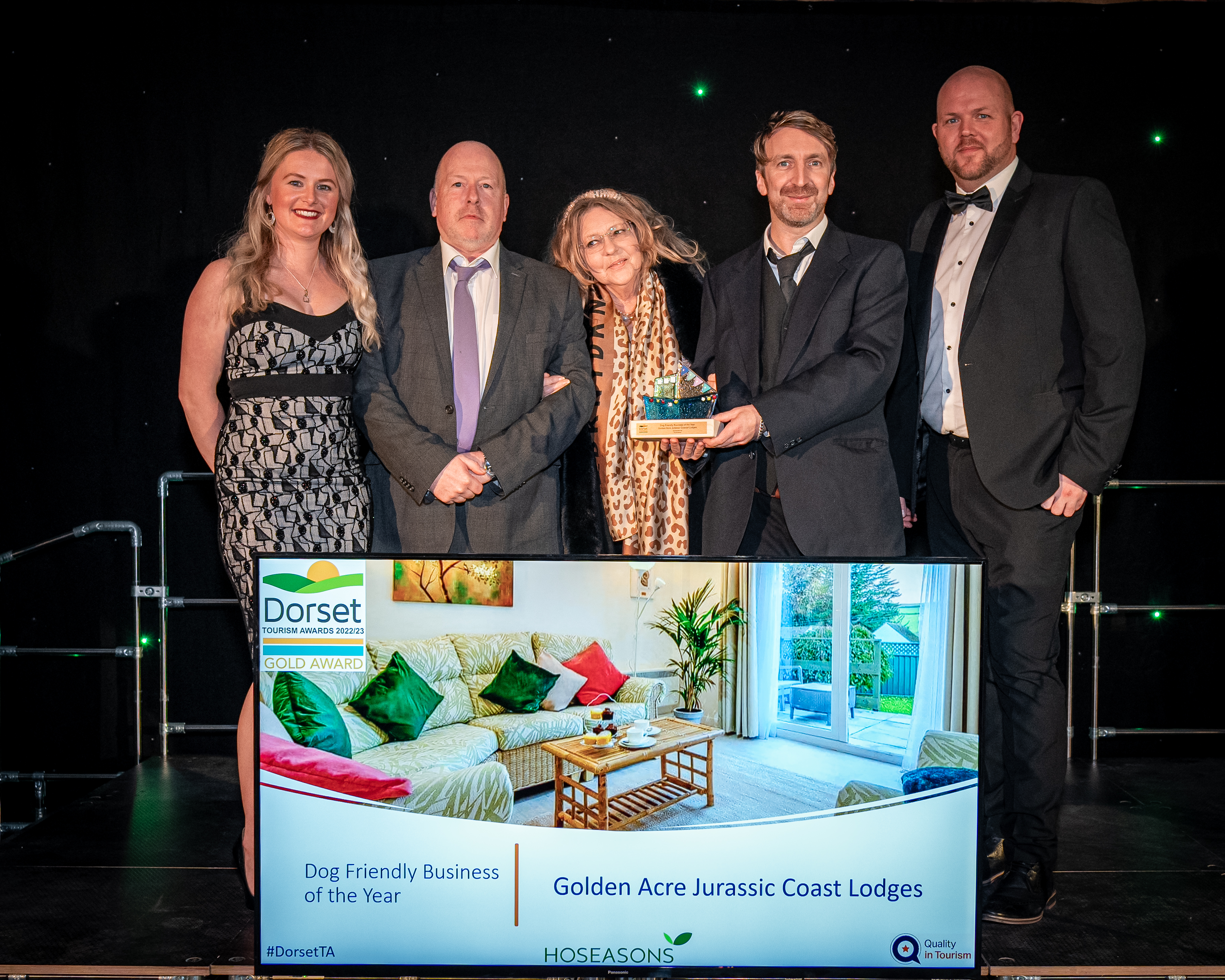 Winners from Golden Acre Jurassic Coast Lodges (photo credit: Nick Williams)