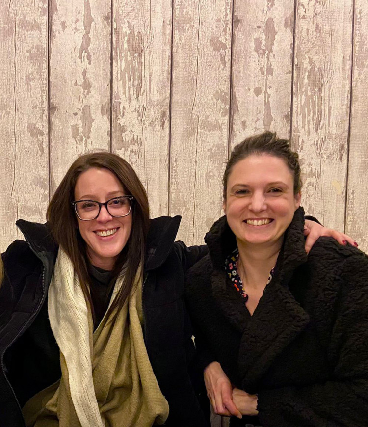 Sarah Cornwall (left) and Veronica Kitton (right) set up BREW in Congleton