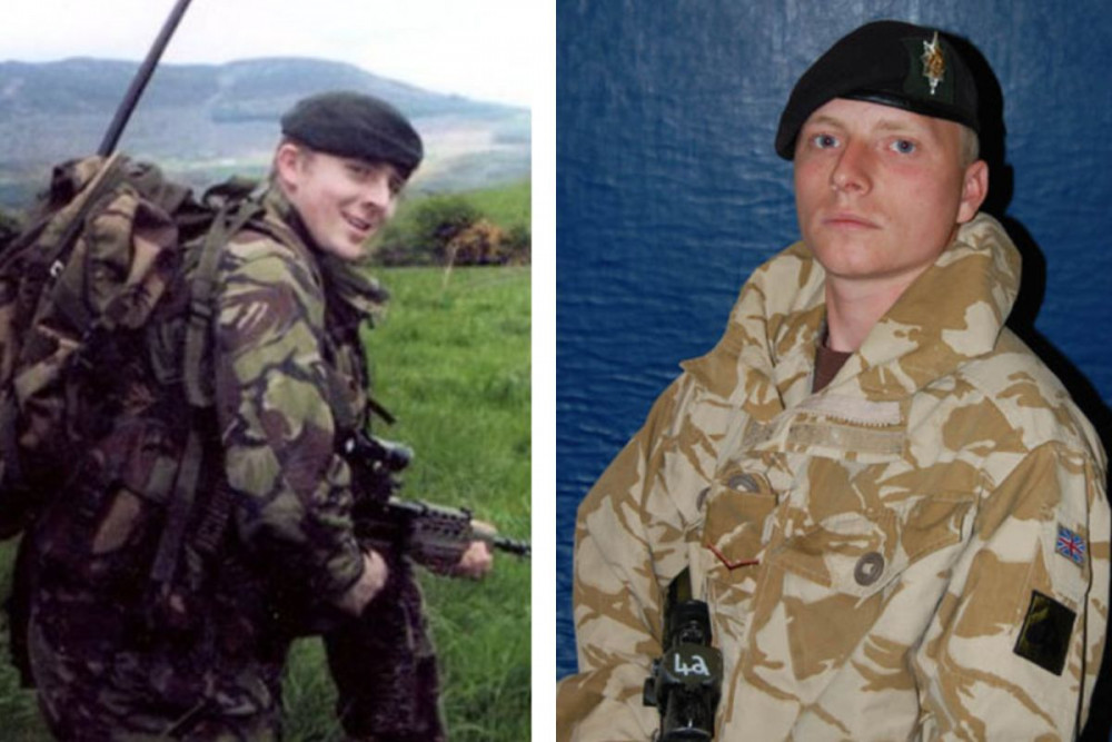 Rifleman Adrian Sheldon, left, and Lance Corporal Paul Sandford, right. Photo Credit: Ministry of Defence.