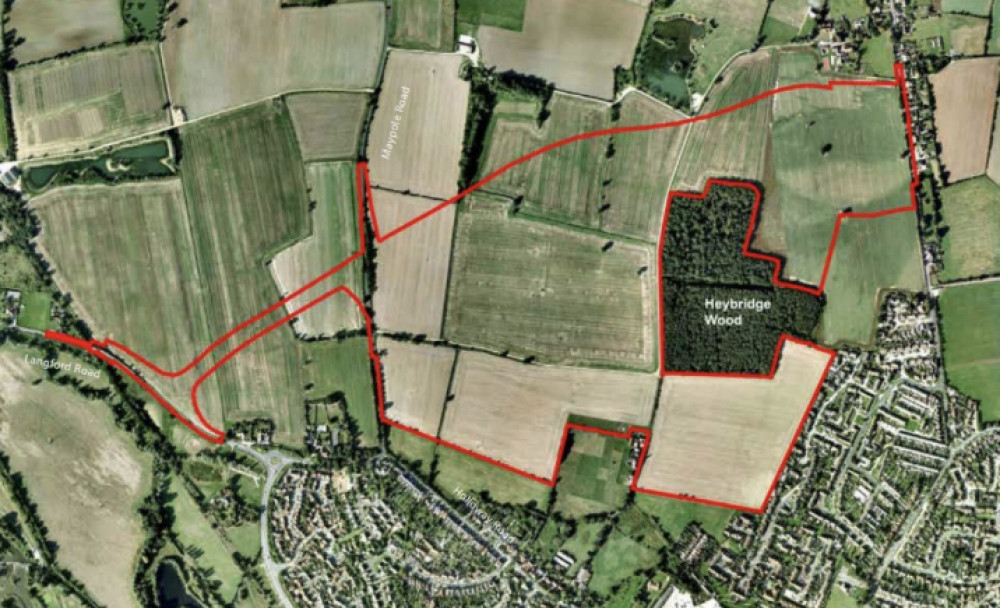 The outline application for the suburb, which included 1,138 homes, a 120-bed care home, shops and a primary school, was approved on appeal in 2019. (Image: LDRS)