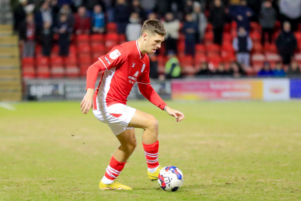 Callum Ainley went closest for Crewe on a disappointing afternoon (Picture credit: Kevin Warburton).