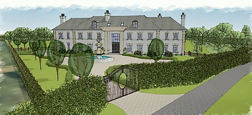 Plans for six bedroom house with fountain in village lane near Ashby have been submitted to council 