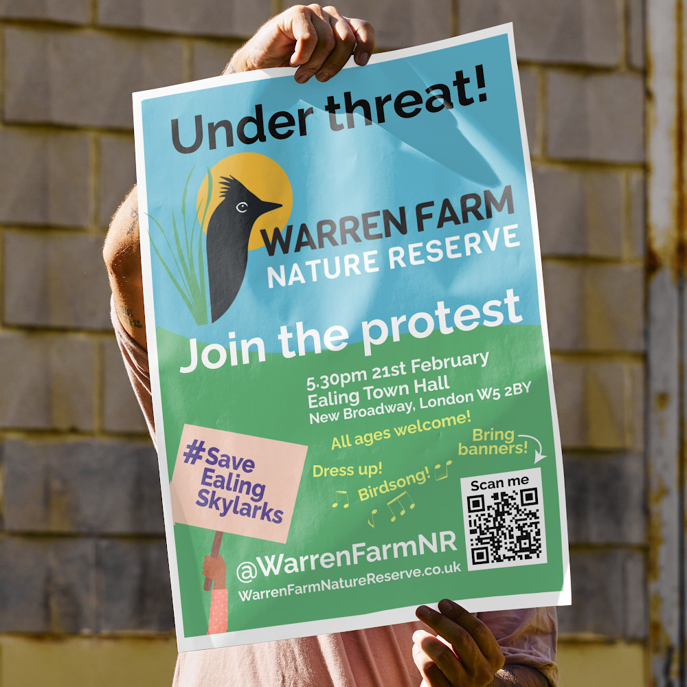 The petition to protect Warren Farm now has almost 18,000 signatures. Photo: Warren Farm Nature Reserve.