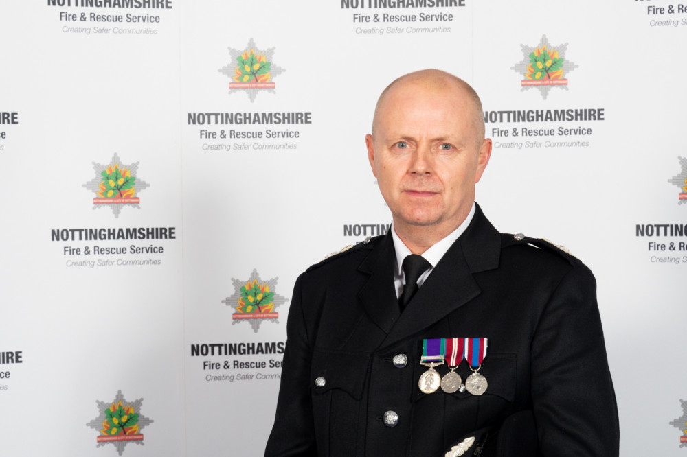 Assistant Chief Fire Officer Mick Sharman (pictured) has urged residents to ensure their homes and businesses are safe ahead of planned industrial action by the fire service. Photo courtesy of Nottinghamshire Fire and Rescue Service.