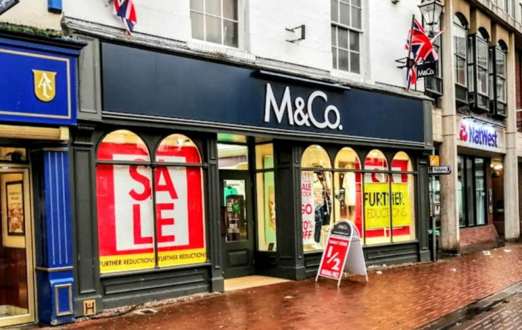 Nantwich M&Co is one of the three stores in Cheshire East closing