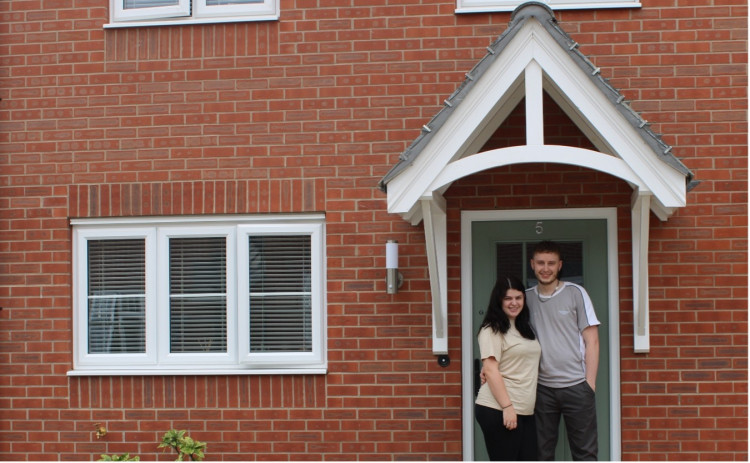 Jamie and his girlfriend recently moved into their first home, thanks to Staffs Housing (Staffs Housing).