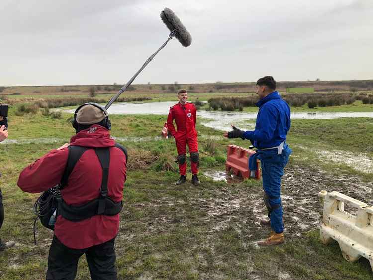 Blue Peter presenters Adam Beales and Richie Driss. Image: Paul Hanks