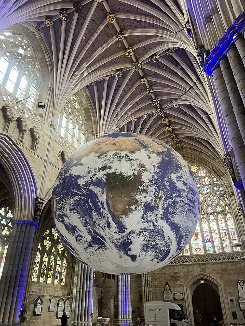  Luke Jerram’s new Gaia exhibition at Exeter Cathedral