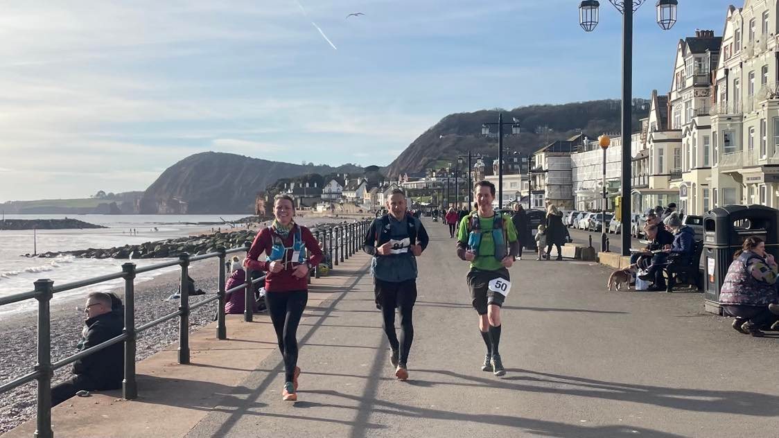 Becky McDonald, Paul Reeve and Mark Andow finish with a smile