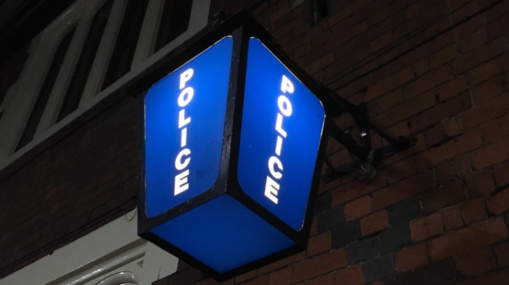 A police lantern in Stoke-on-Trent station. (Image - Alexander Greensmith / Biddulph Nub News)