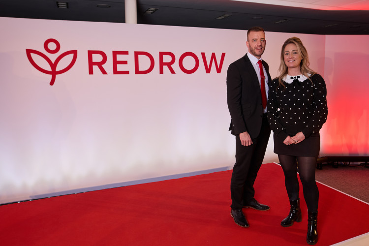 Redrow Sales Consultant of the year Simon Woodhouse and Redrow Customer service winner of the year Kirsty Taylor