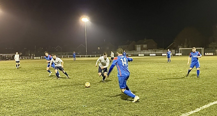 Action from the Cup win at Birstall United