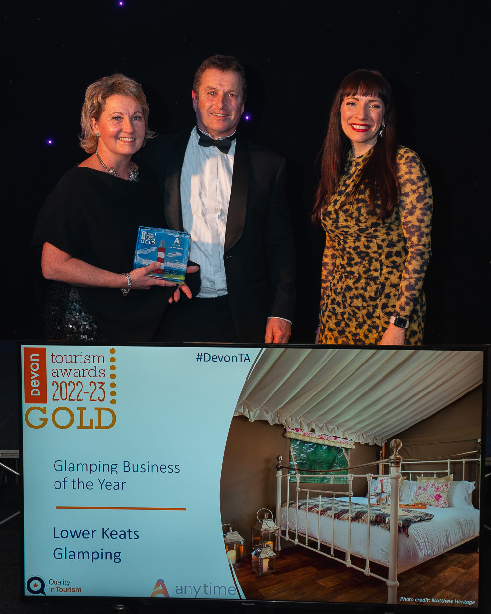 Lower Keats Glamping won gold for Glamping Business of the Year (photo credit: Nick Williams)