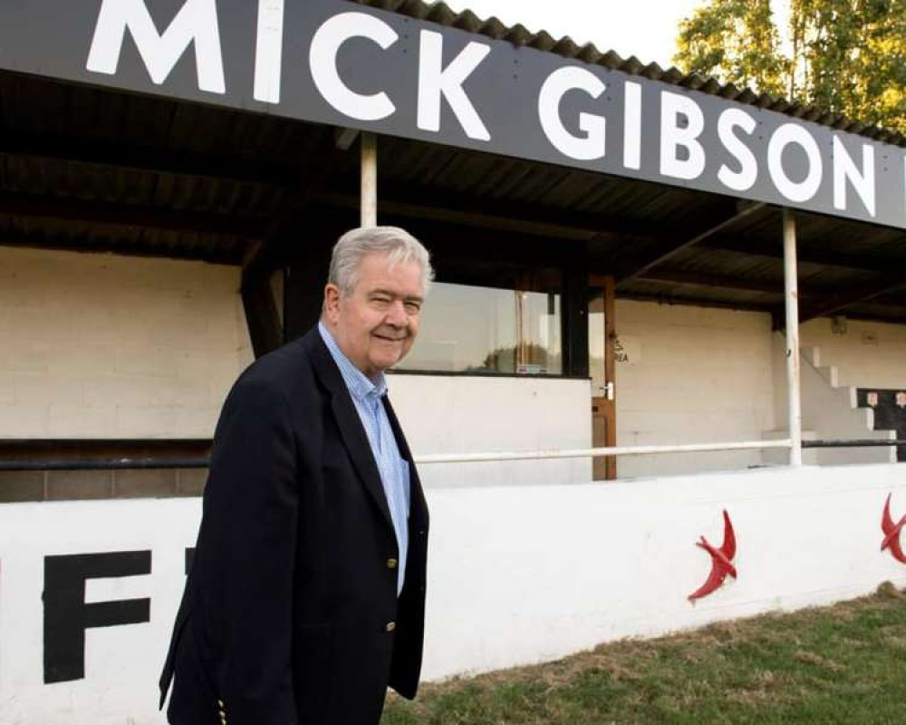 Mick Gibson and his Swifts stand on Scraley Road