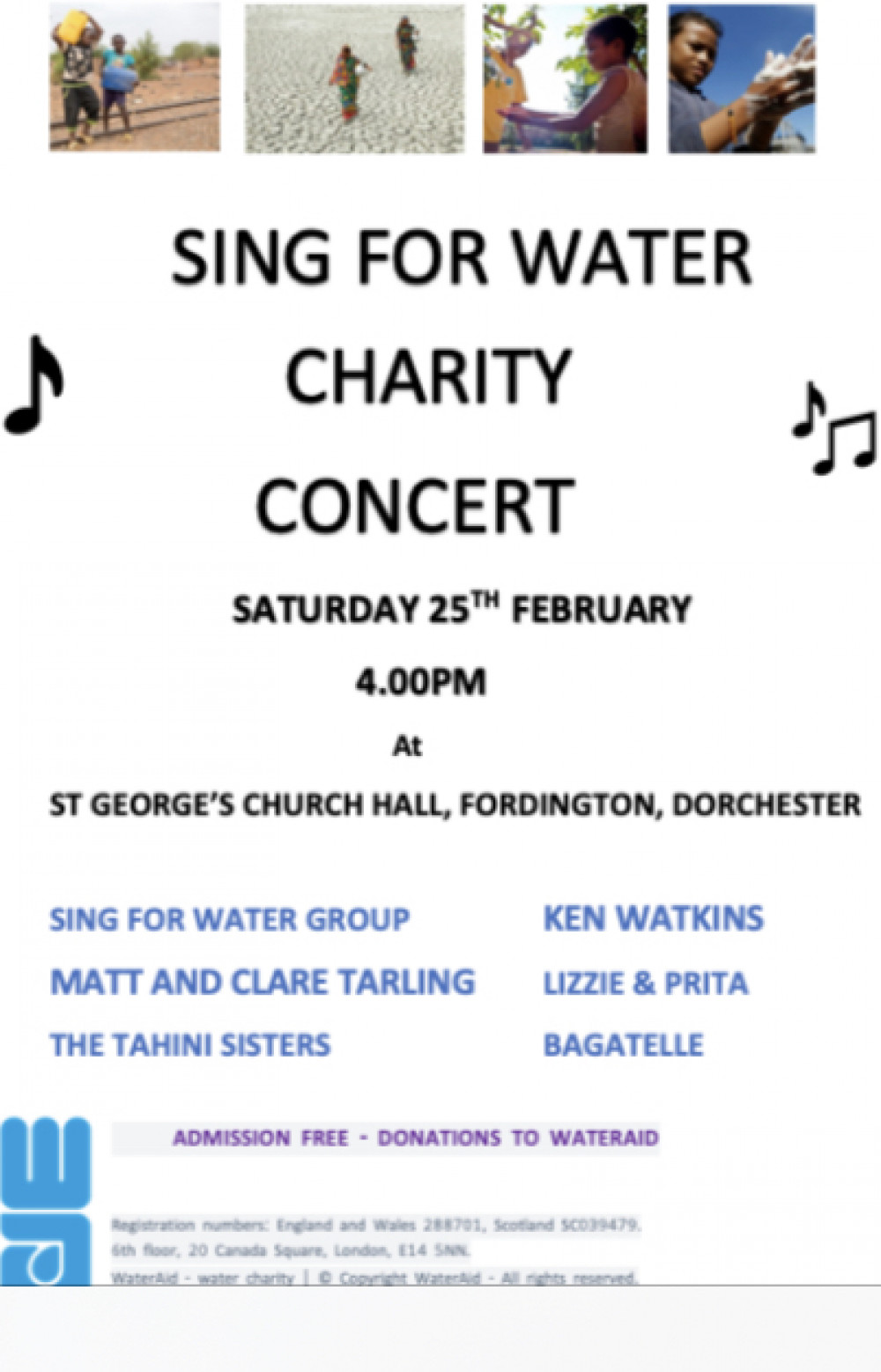 Sing for Water Charity Concert