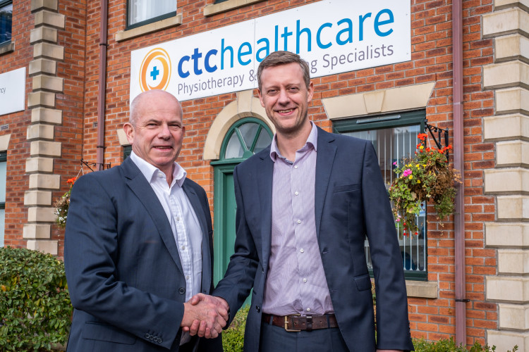 ctchealthcare's Rick Carter and True Physio Ltd.'s Andy Byrne 