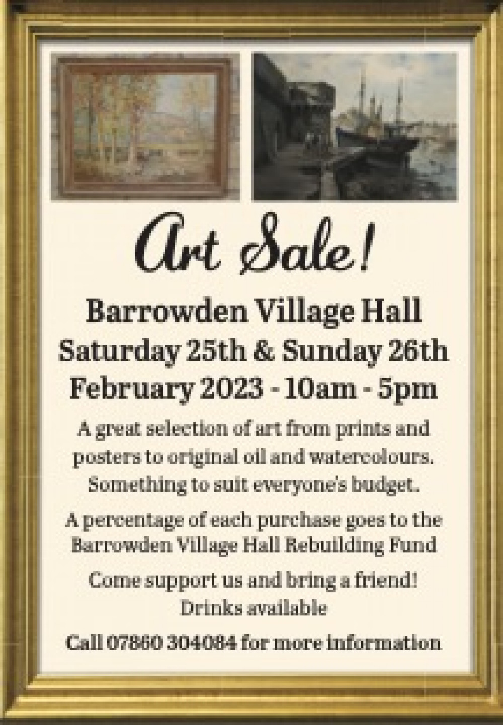 Art Sale flyer