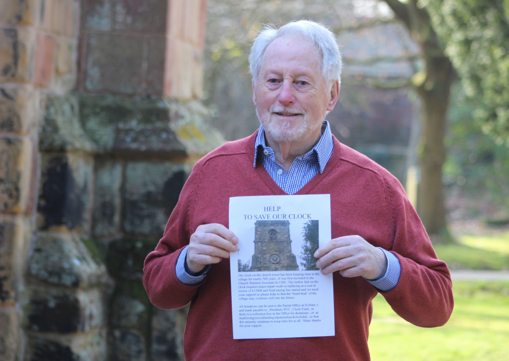 Christopher Sealy is leading the campaign to get the clock restored. The donation link is at the bottom of the article. (Image - Alexander Greensmith / Macclesfield Nub News) 