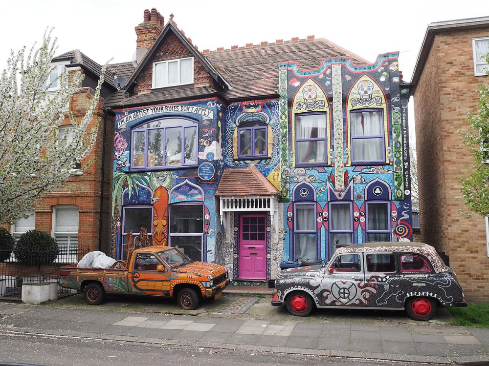 Carrie Reichardt's mosaic house in Chiswick. Photo: Ungry Young Man.