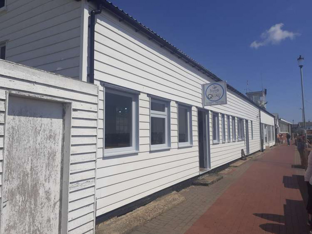 The studio is next to the Bistro and the Emporium on the Quay in Burnham-on-Crouch