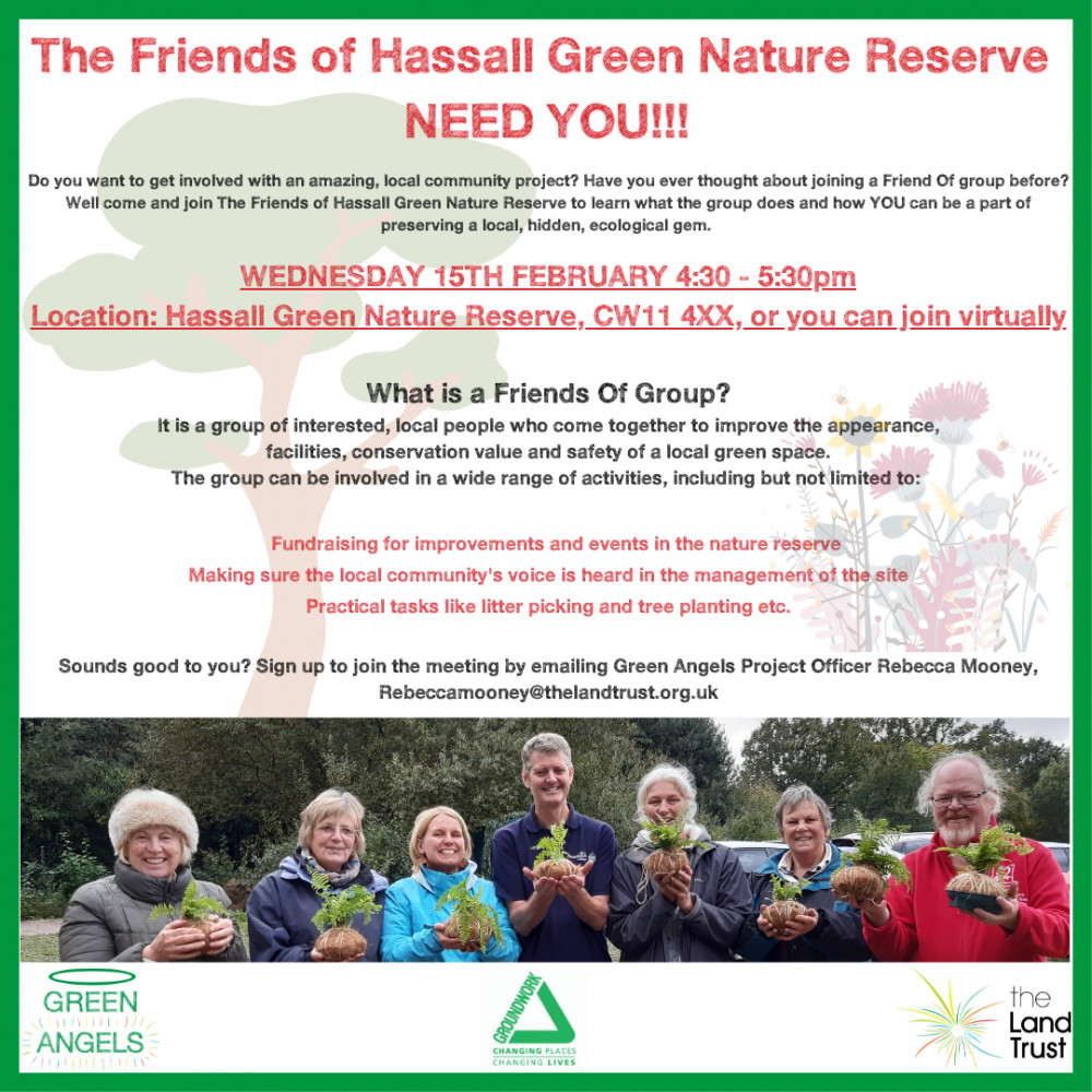 A community project at Hassall Green is open to volunteers. 